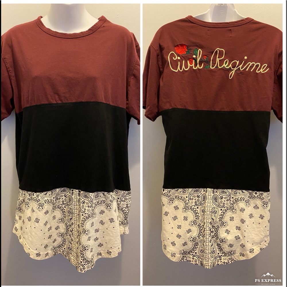 Civil Regime Embroidered 3 Layer BoHo top